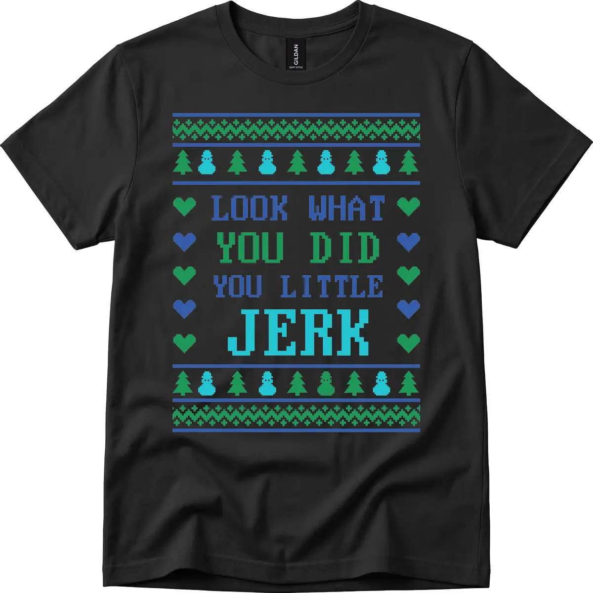 Look What You Did You Little Jerk T-Shirt in Black